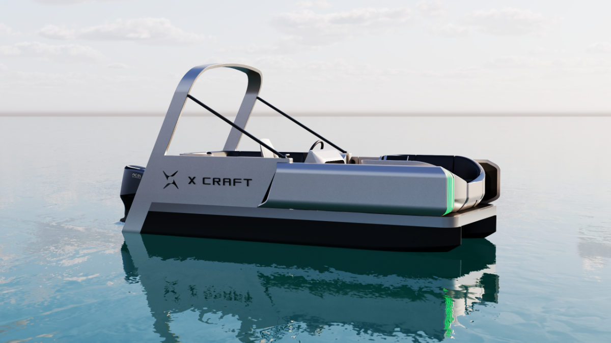 zero emissions electric pontoon boat